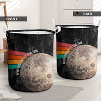 Never Forget Pluto Laundry Basket Distressed Retro Space Astronomy Science