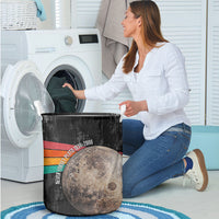 Never Forget Pluto Laundry Basket Distressed Retro Space Astronomy Science