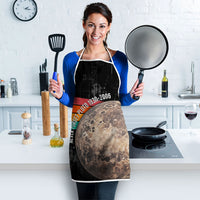 Never Forget Pluto Apron Distressed Retro Space Astronomy Science