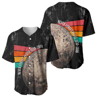 Never Forget Pluto Baseball Jersey Distressed Retro Space Astronomy Science