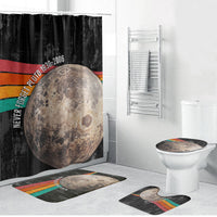 Never Forget Pluto Bathroom Set Distressed Retro Space Astronomy Science