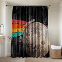 Never Forget Pluto Bathroom Set Distressed Retro Space Astronomy Science