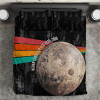 Never Forget Pluto Bedding Set Distressed Retro Space Astronomy Science