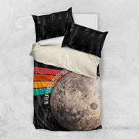 Never Forget Pluto Bedding Set Distressed Retro Space Astronomy Science