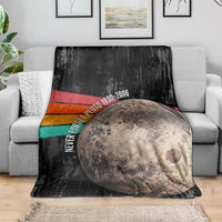 Never Forget Pluto Blanket Distressed Retro Space Astronomy Science