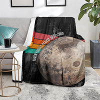 Never Forget Pluto Blanket Distressed Retro Space Astronomy Science
