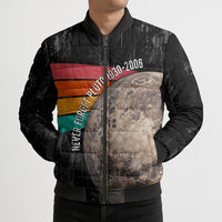 Never Forget Pluto Bomber Puffer Jacket Distressed Retro Space Astronomy Science