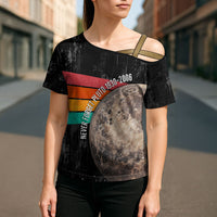 Never Forget Pluto Cross Shoulder Shirt Distressed Retro Space Astronomy Science
