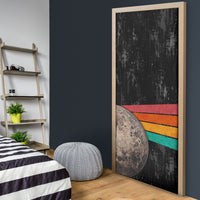 Never Forget Pluto Door Cover Distressed Retro Space Astronomy Science