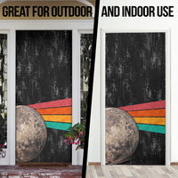 Never Forget Pluto Door Cover Distressed Retro Space Astronomy Science
