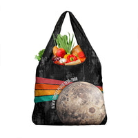 Never Forget Pluto Grocery Bag Distressed Retro Space Astronomy Science