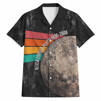 Never Forget Pluto Hawaiian Shirt Distressed Retro Space Astronomy Science
