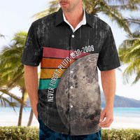 Never Forget Pluto Hawaiian Shirt Distressed Retro Space Astronomy Science