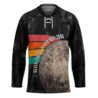 Never Forget Pluto Hockey Jersey Distressed Retro Space Astronomy Science