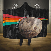 Never Forget Pluto Hooded Blanket Distressed Retro Space Astronomy Science