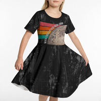 Never Forget Pluto Kid Short Sleeve Dress Distressed Retro Space Astronomy Science