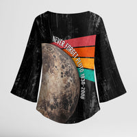 Never Forget Pluto Kimono Sleeve Blouse Distressed Retro Space Astronomy Science