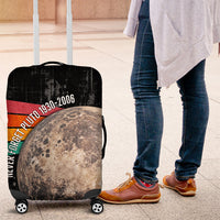 Never Forget Pluto Luggage Cover Distressed Retro Space Astronomy Science