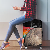 Never Forget Pluto Luggage Cover Distressed Retro Space Astronomy Science