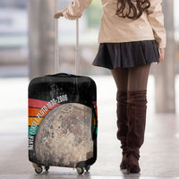 Never Forget Pluto Luggage Cover Distressed Retro Space Astronomy Science