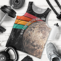 Never Forget Pluto Men Tank Top Distressed Retro Space Astronomy Science