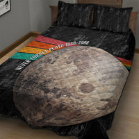 Never Forget Pluto Quilt Bed Set Distressed Retro Space Astronomy Science