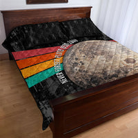 Never Forget Pluto Quilt Bed Set Distressed Retro Space Astronomy Science