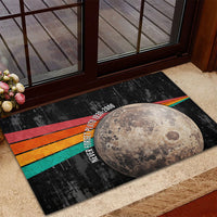 Never Forget Pluto Rubber Doormat Distressed Retro Space Astronomy Science