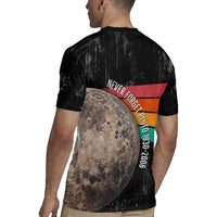 Never Forget Pluto Rugby Jersey Distressed Retro Space Astronomy Science