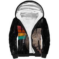 Never Forget Pluto Sherpa Hoodie Distressed Retro Space Astronomy Science
