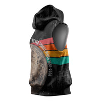 Never Forget Pluto Sleeveless Hoodie Distressed Retro Space Astronomy Science
