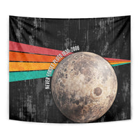 Never Forget Pluto Tapestry Distressed Retro Space Astronomy Science