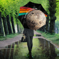 Never Forget Pluto Umbrella Distressed Retro Space Astronomy Science