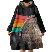 Never Forget Pluto Wearable Blanket Hoodie Distressed Retro Space Astronomy Science
