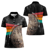 Never Forget Pluto Women Polo Shirt Distressed Retro Space Astronomy Science