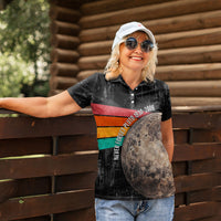 Never Forget Pluto Women Polo Shirt Distressed Retro Space Astronomy Science