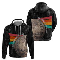 Never Forget Pluto Zip Hoodie Distressed Retro Space Astronomy Science