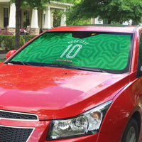 Personalized Guyana Cricket Amazon Warriors Auto Sun Shade Tribal Warrior Mascot Fan