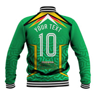 Personalized Guyana Cricket Amazon Warriors Baseball Jacket Tribal Warrior Mascot Fan
