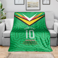 Personalized Guyana Cricket Amazon Warriors Blanket Tribal Warrior Mascot Fan