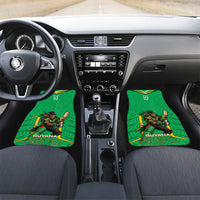 Personalized Guyana Cricket Amazon Warriors Car Mats Tribal Warrior Mascot Fan
