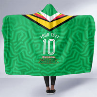 Personalized Guyana Cricket Amazon Warriors Hooded Blanket Tribal Warrior Mascot Fan