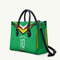 Personalized Guyana Cricket Amazon Warriors Leather Bag Tribal Warrior Mascot Fan