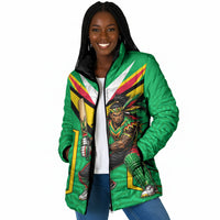 Personalized Guyana Cricket Amazon Warriors Padded Jacket Tribal Warrior Mascot Fan