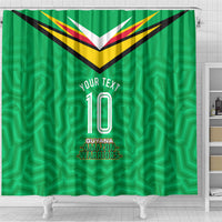 Personalized Guyana Cricket Amazon Warriors Shower Curtain Tribal Warrior Mascot Fan