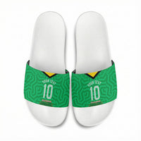 Personalized Guyana Cricket Amazon Warriors Slide Sandals Tribal Warrior Mascot Fan