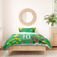Personalized Guyana Cricket Bedding Set Amazon Warriors Tribal Mascot Sports