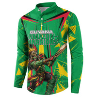 Personalized Guyana Cricket Button Sweatshirt Amazon Warriors Tribal Mascot Sports
