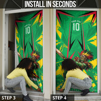 Personalized Guyana Cricket Door Cover Amazon Warriors Tribal Mascot Sports