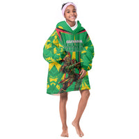 Personalized Guyana Cricket Kid Wearable Blanket Hoodie Amazon Warriors Tribal Mascot Sports